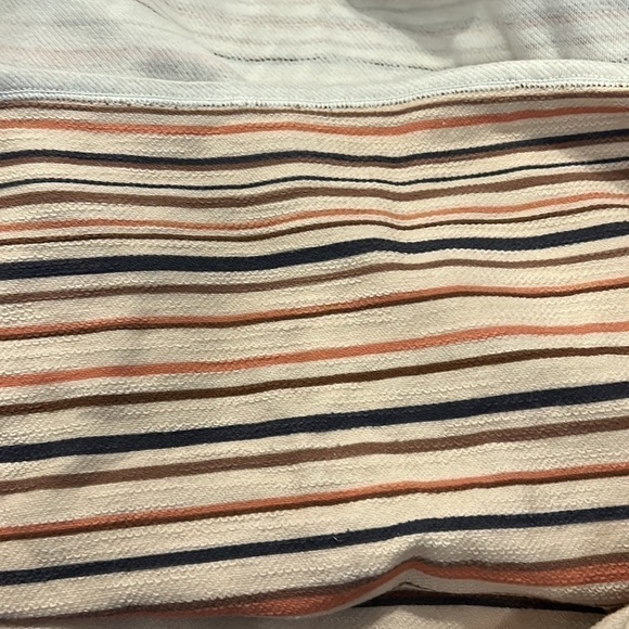 Pure Jill Reversed Stripes Women's Sweatshirt Long Sleeve On-Seam Pockets Medium - Picture 4 of 6